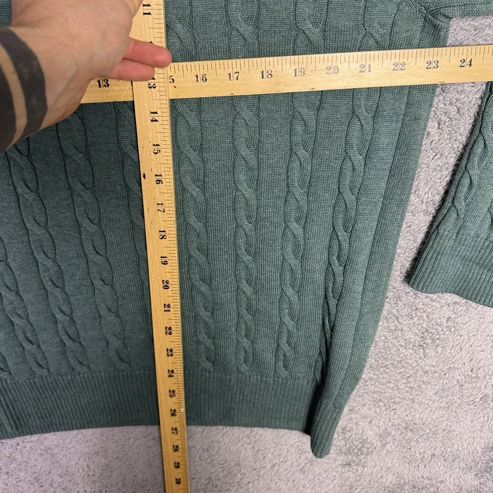 Brooks Brothers Sweater Men L Cable Knit Crewneck Supima Jumper Pullover Speckal